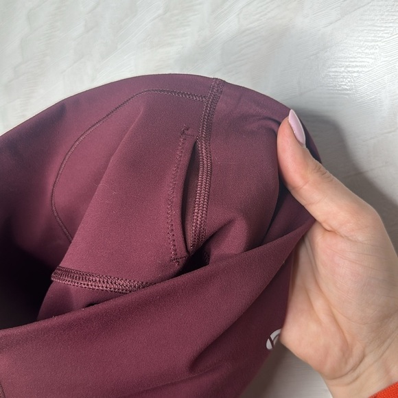 HEYNUTS Essential Extra Long Yoga Leggings 31' leggings Size XS garnet red - Picture 9 of 10